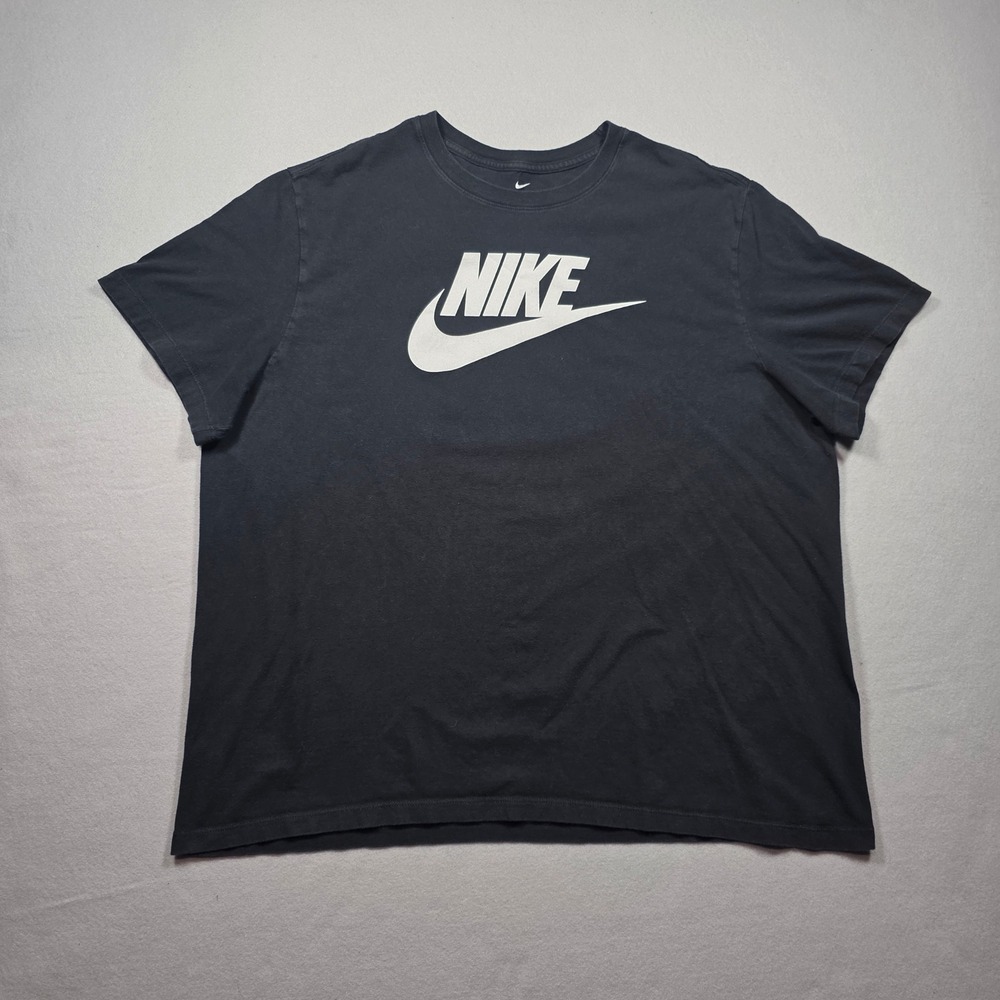 Nike Futura Swoosh Tee - Black Woth White Check - Men's XXL